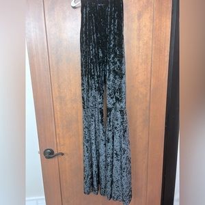 Size large soft black velvet bell bottom pants